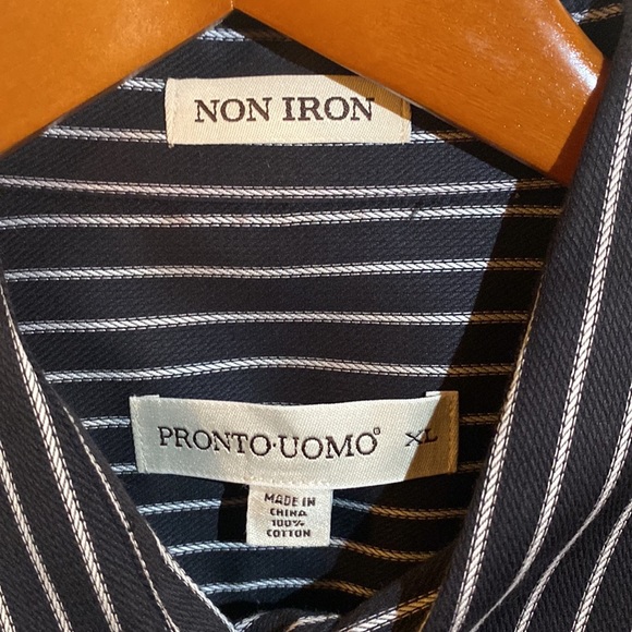Pronto Uomo, Size XL, black with white vertical stripes - Picture 3 of 3